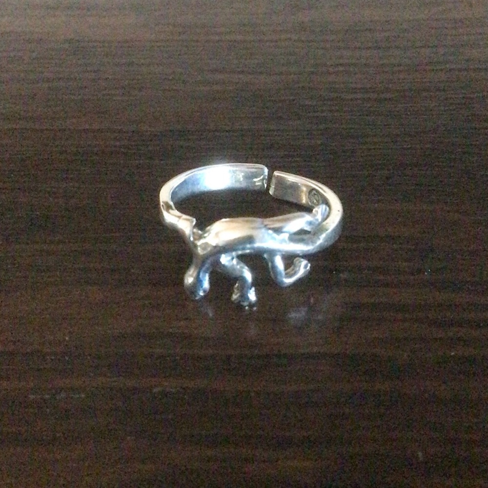 Sterling Silver Gecko Toe Ring